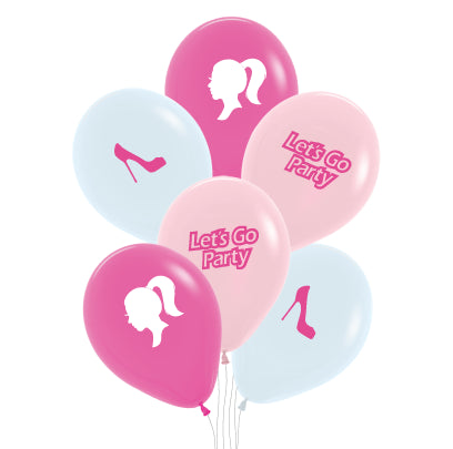 PICK-A-BUNCH Barbie Pretty in Pink 30cm Pink/White 6pk
